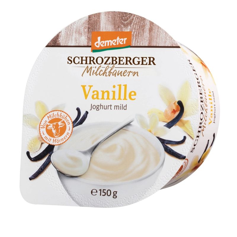 Schrozberger Milchbauern demeter Joghurt mild Vanille - Produktbild