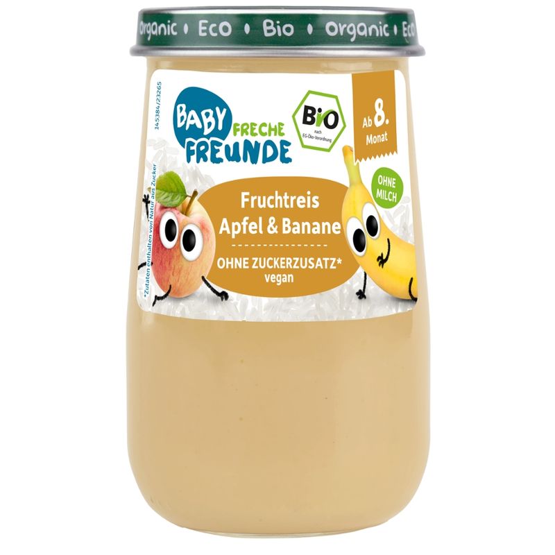 Freche Freunde FF Bio Gläschen Fruchtreis Apfel & Banane - Produktbild