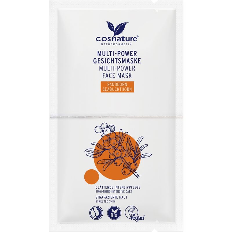 Cosnature  Multi-Power Gesichtsmaske Sanddorn 2x8 ml - Produktbild