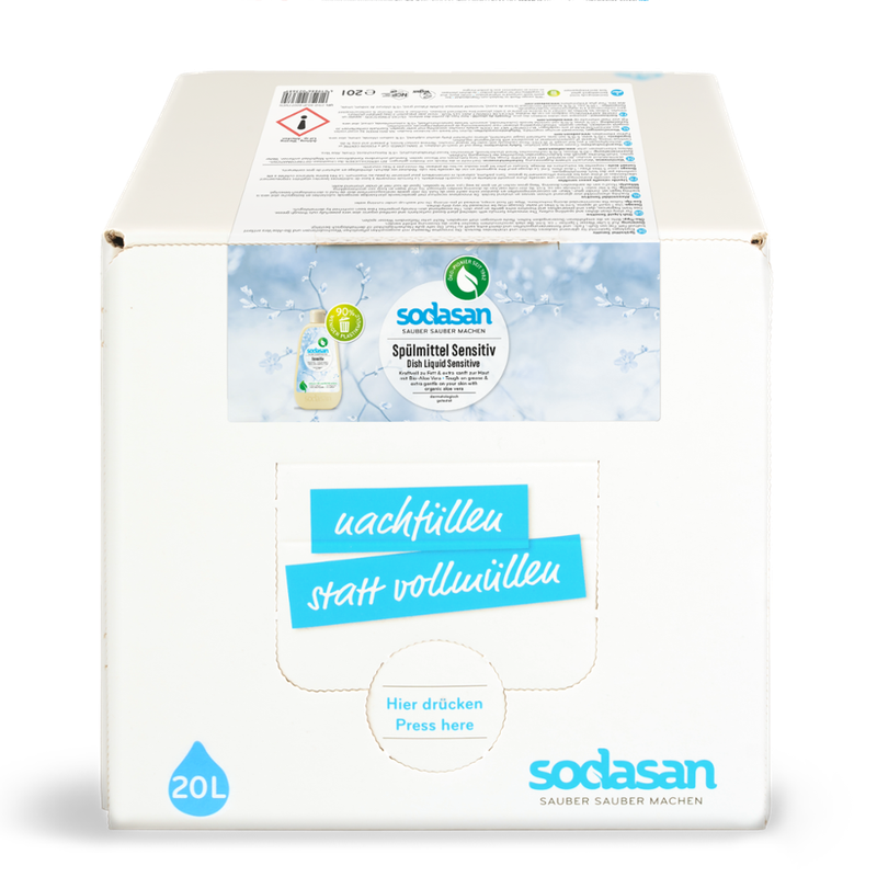 sodasan Dish Liquid Sensitive 20l BiB - Produktbild