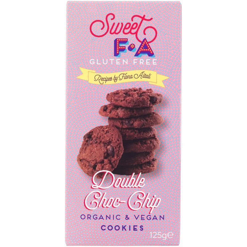 Island Bakery  Sweet FA - glutenfreie vegane Bio-Kekse mit Schokoladenstückchen 125g - Produktbild