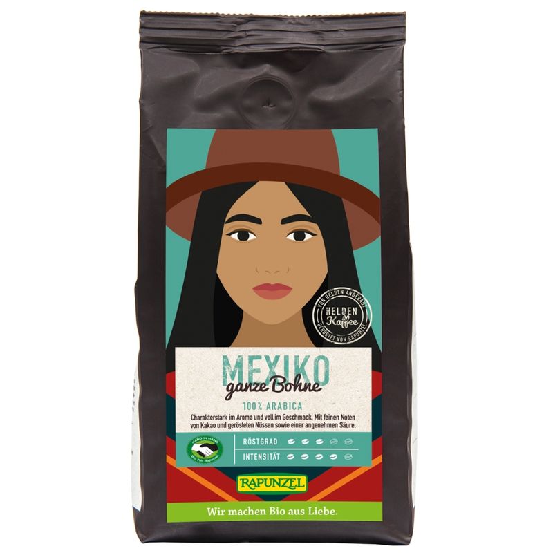 Rapunzel Heldenkaffee Mexiko, ganze Bohne HIH - Produktbild