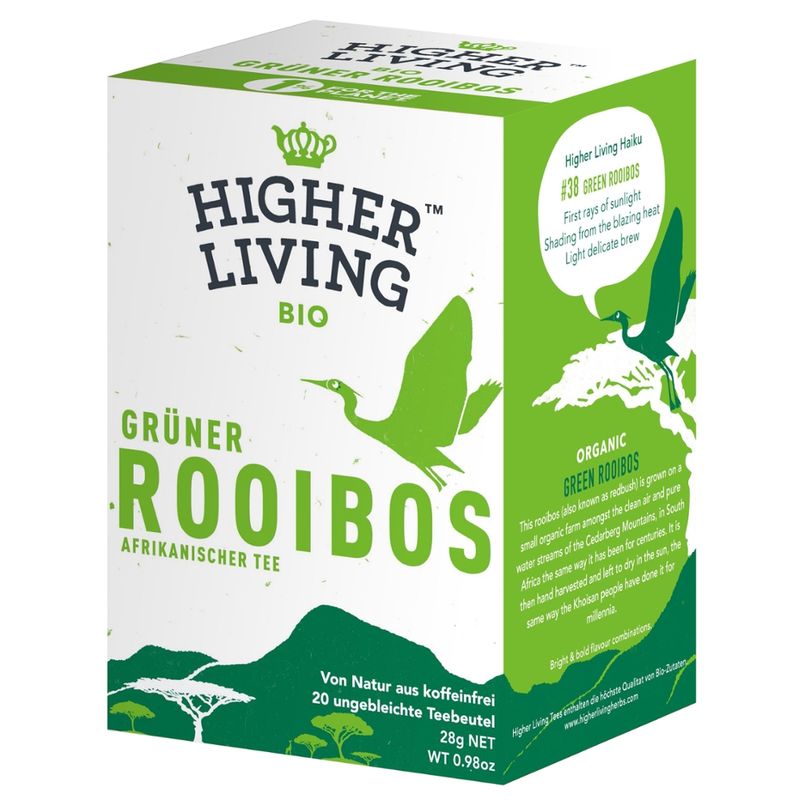 Higher Living Kräutertee Grüner Rooibos - Produktbild