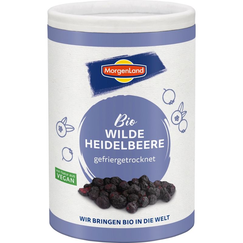 MorgenLand Bio Wilde Heidelbeeren gefriergetrocknet - Produktbild
