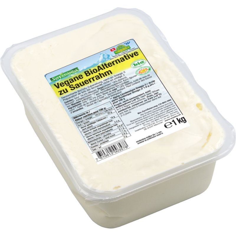 Soyana Soyananda Sauerrahm - vegane Alternative zu Sauerrahm aus fermentiertem BioSoya 1kg. - Produktbild