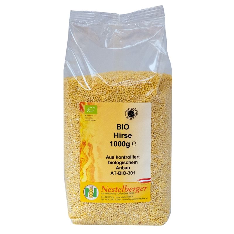 Nestelberger Bio Goldhirse  geschält 1kg - Produktbild