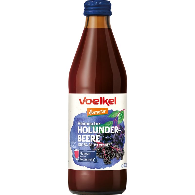 Voelkel Heimische Holunderbeere 100% Muttersaft - Produktbild
