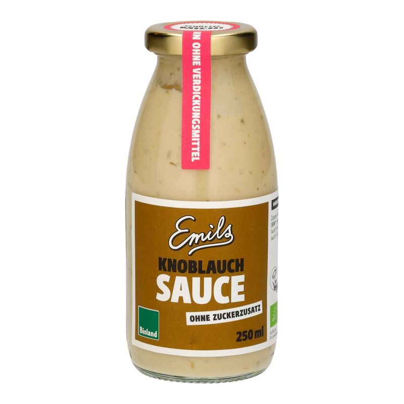 Emils Biomanufaktur Knoblauch Sauce 250 ml - Produktbild