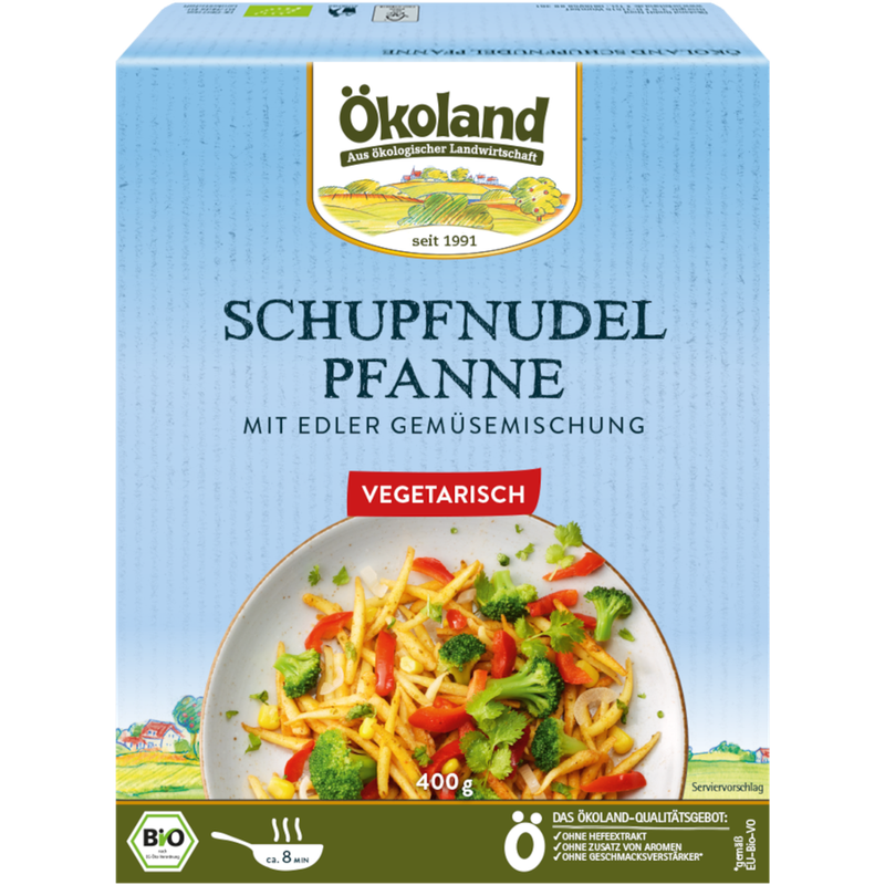 ÖKOLAND Schupfnudel-Pfanne mit edler Gemüsemischung - Produktbild