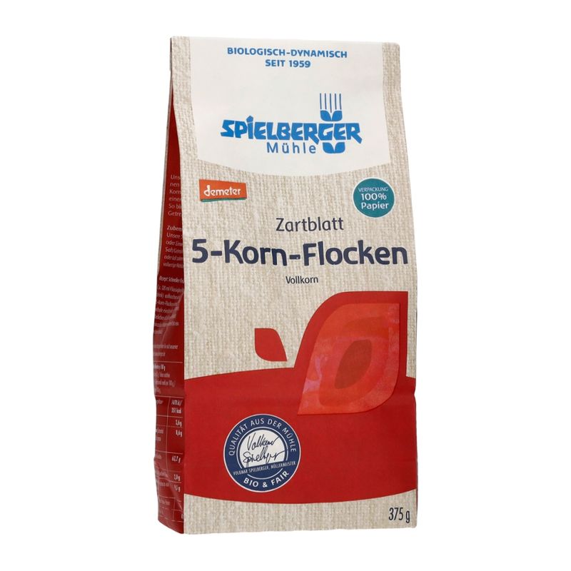 Spielberger Mühle 5-Korn-Flocken, demeter - Produktbild