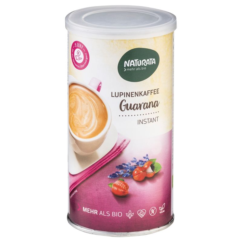 NATURATA Lupinenkaffee Guarana, instant, Dose - Produktbild