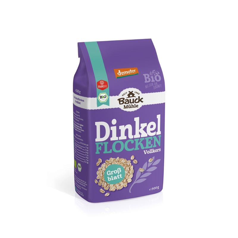 Bauck Mühle Dinkelflocken Großblatt Demeter - Produktbild