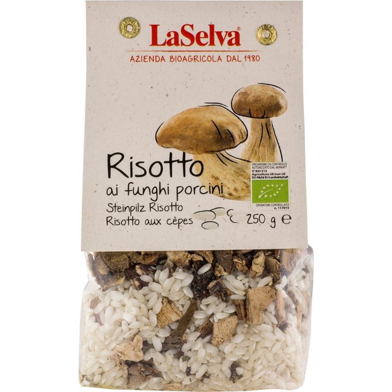 LaSelva Steinpilz Risotto - Trockenmischung mit Reis und Steinpilzen - Produktbild