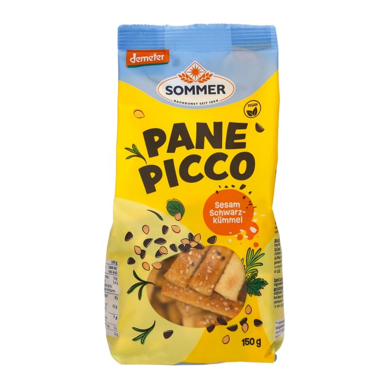 Sommer Demeter Pane Picco Sesam Schwarzkümmel - Produktbild