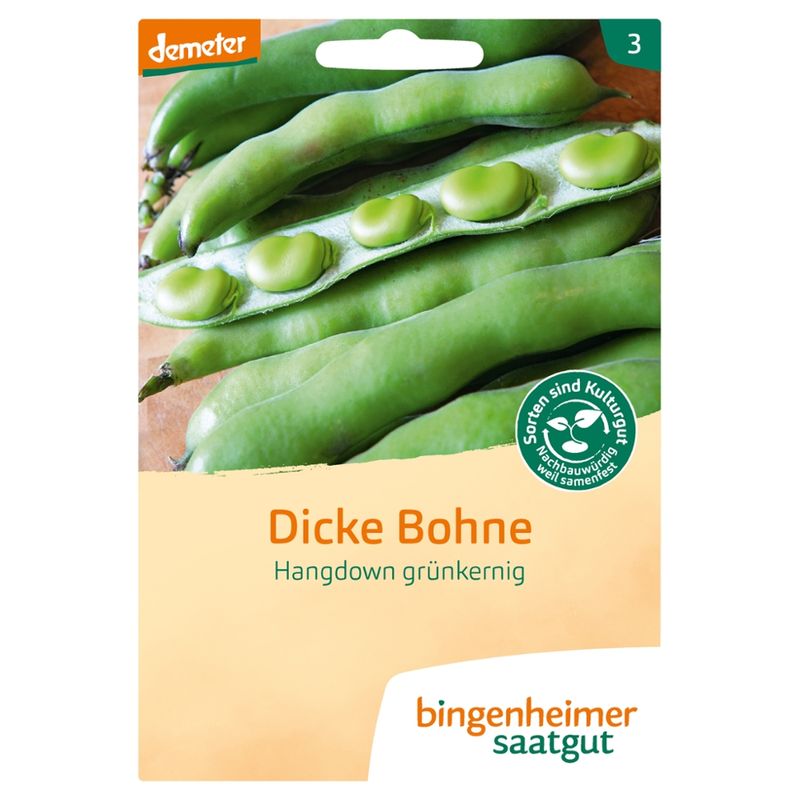 Bingenheimer Saatgut Hangdown grünkernig - Dicke Bohne (Saatgut) - Produktbild