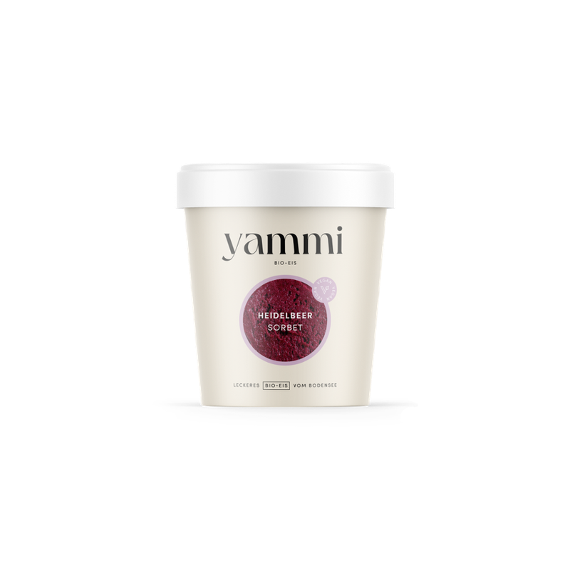 yammi BIO-EIS Heidelbeer Sorbet, Familienbecher - Produktbild