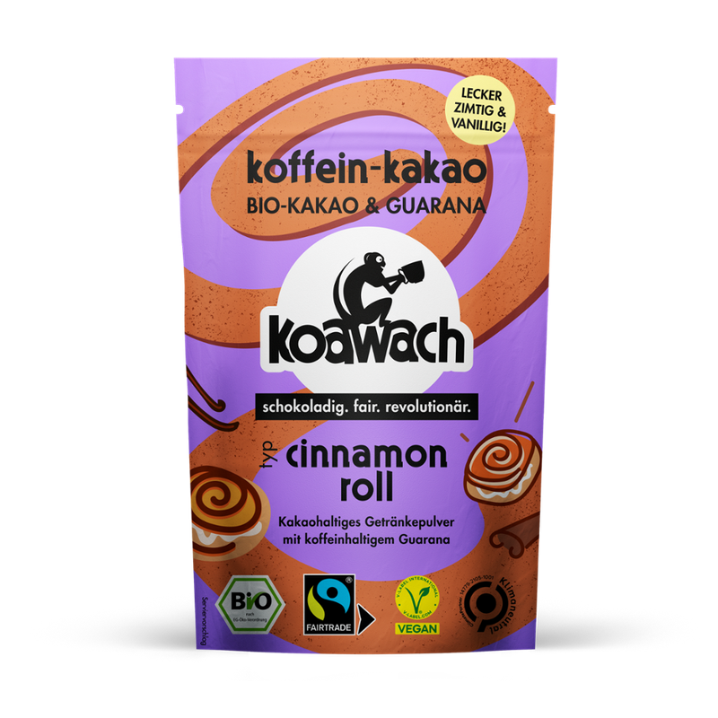 koawach koawach Bio Koffein-Kakao Cinnamon Roll 100g - Produktbild