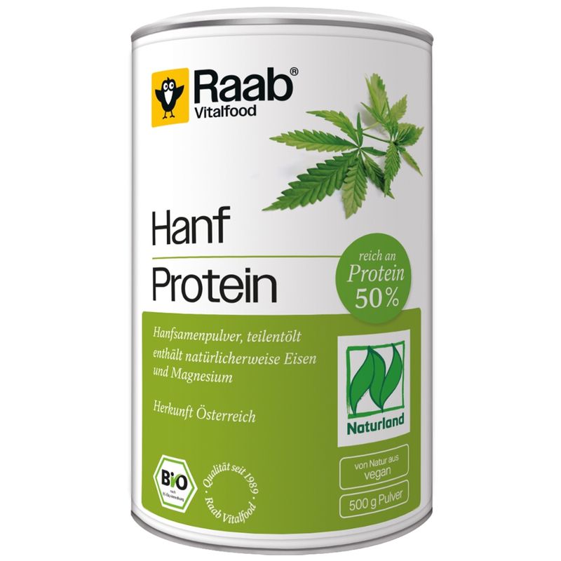 Raab Vitalfood BIO Hanf Protein Pulver Naturland - Produktbild