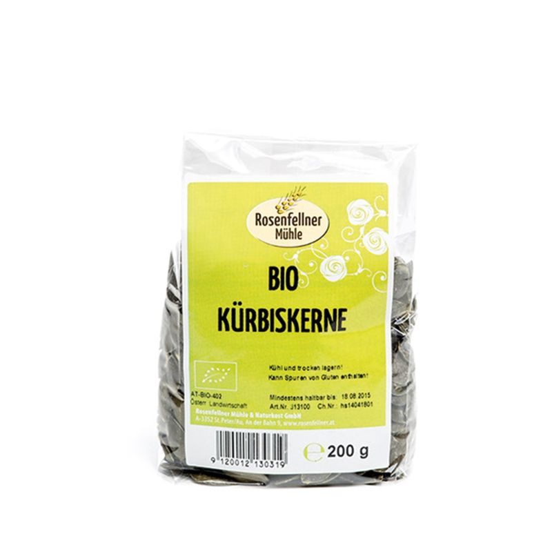 Rosenfellner Mühle & Naturkost Bio Kürbiskerne natur aus Österreich 200g - Produktbild