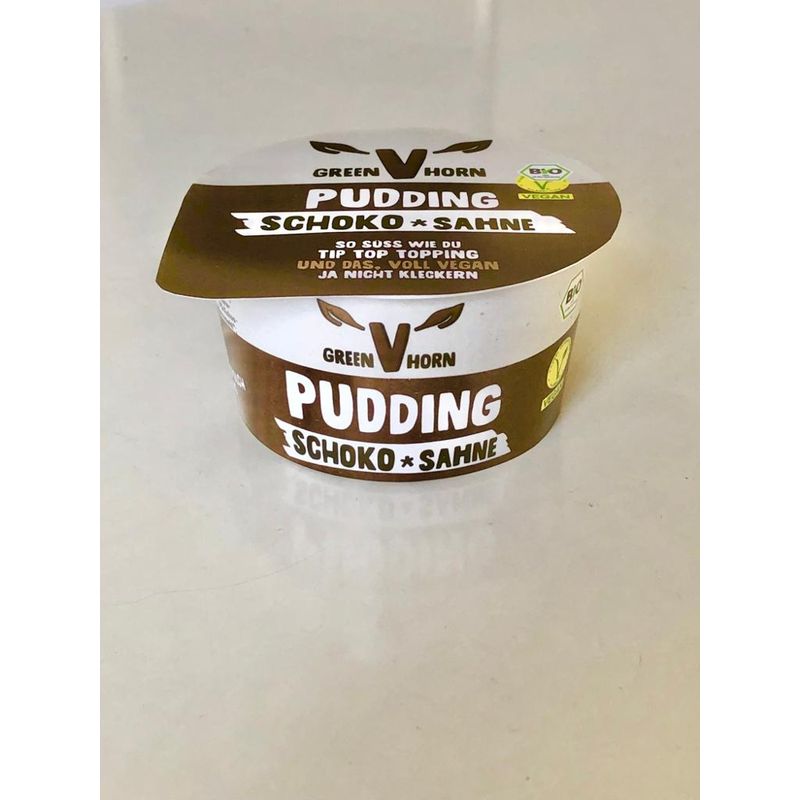 Greenhorn Veganer Schoko Pudding mit Topping 120g - Produktbild