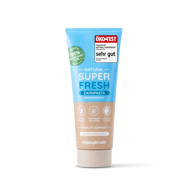 happybrush happybrush SuperFresh Zahnpasta Naturkosmetik - Produktbild