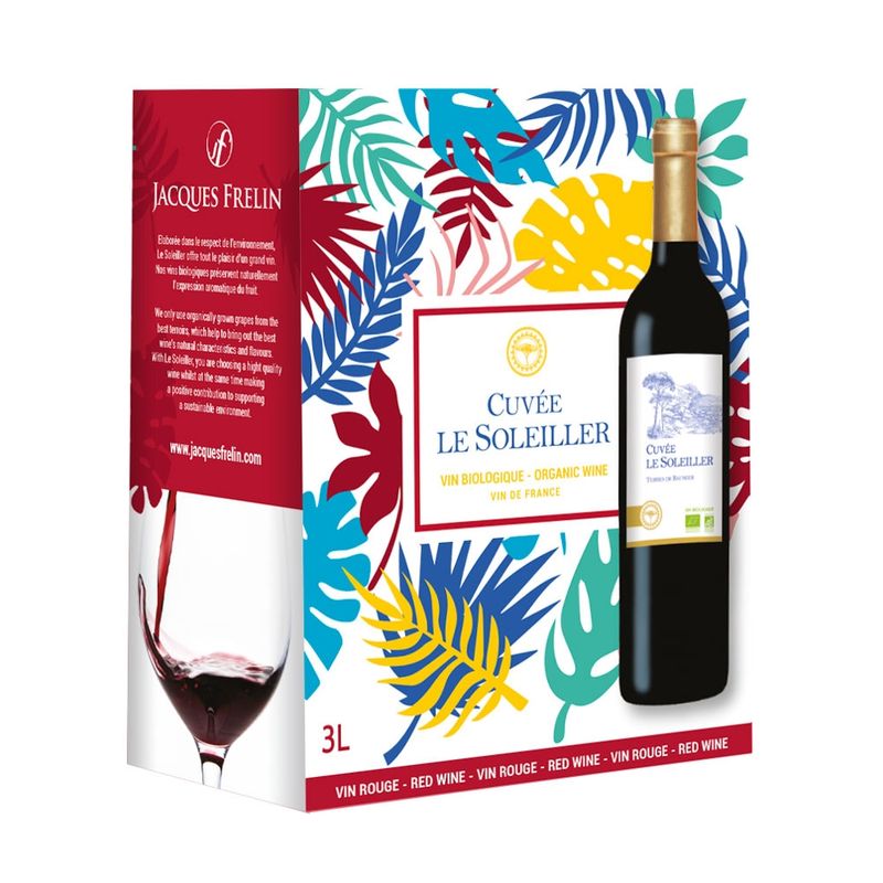 Jacques Frelin Vignobles SAS La Maison des Terroirs Vivants BIB 3L Cuvée Le SOLEILLER Rot - Produktbild