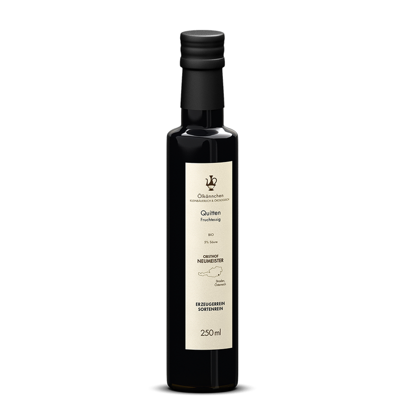 Ölkännchen Ölkännchen Obsthof Neumeister Quitten Fruchtessig 5% Säure, Steiermark AT 250ml - Produktbild