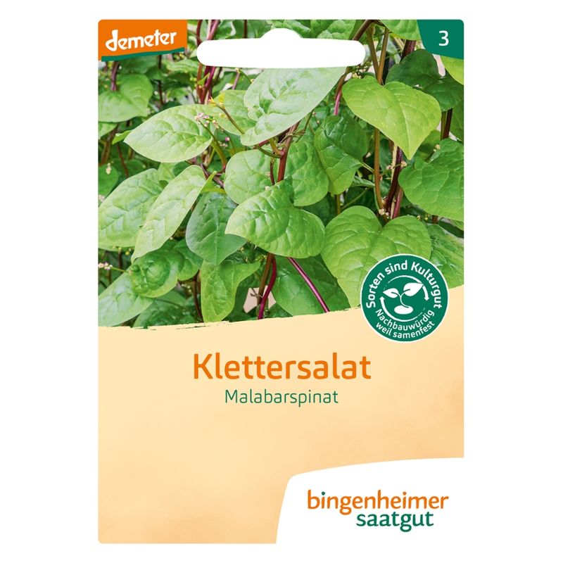 Bingenheimer Saatgut Malabarspinat - Klettersalat (Saatgut) - Produktbild