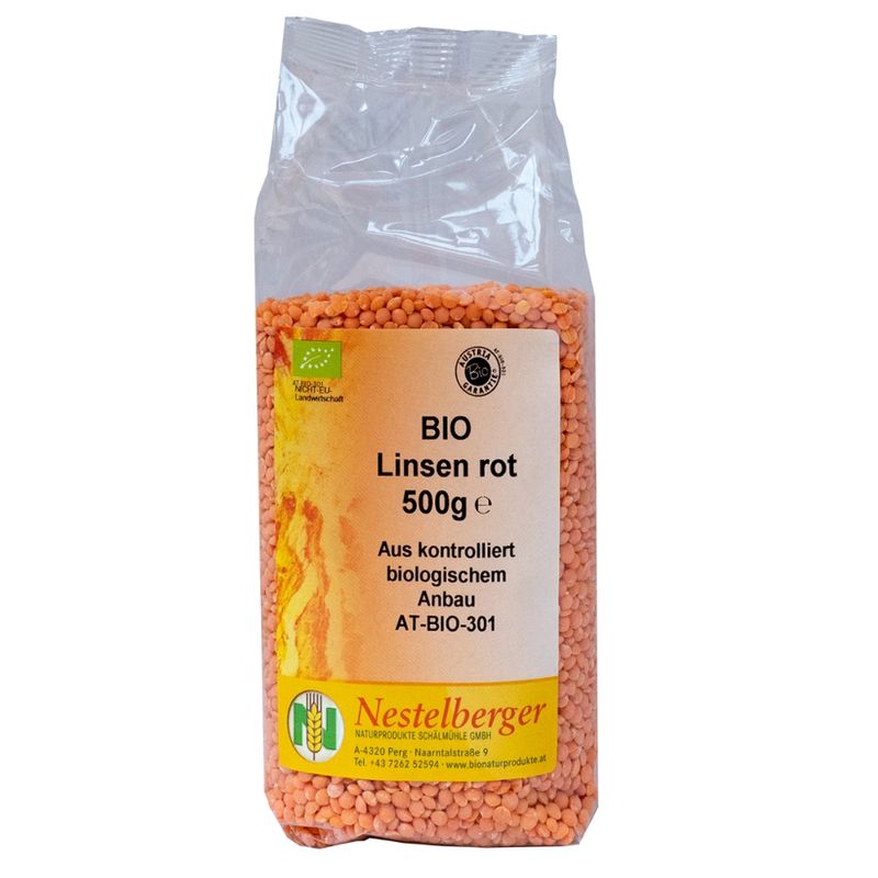 Nestelberger Bio Linsen rot 500g - Produktbild