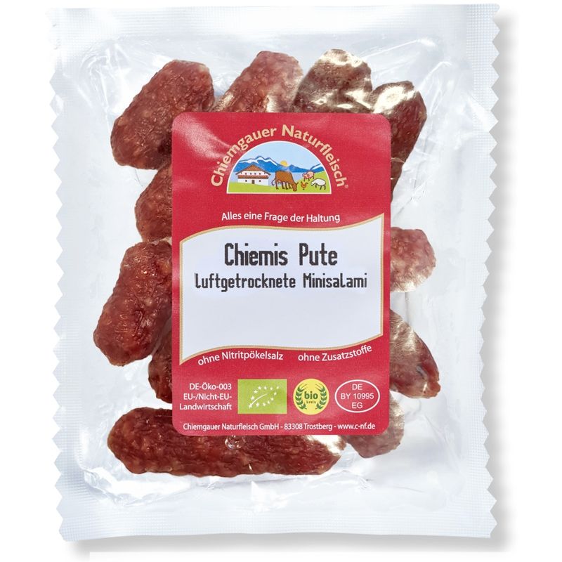 Chiemgauer Naturfleisch Chiemis Pute, 40 g, SB, kbA - Produktbild