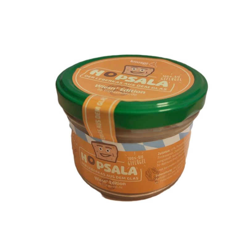 Freiländer Bio Geflügel Hopsala Leberkas 200 g, im Glas, zum Aufbacken - Produktbild