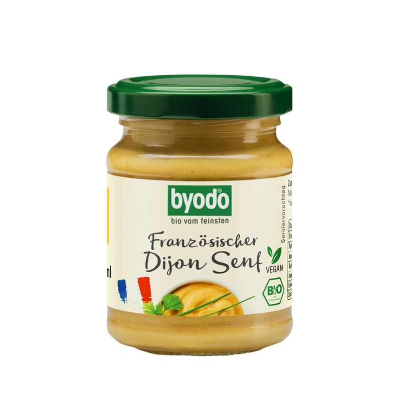 Byodo Byodo Dijon Senf, 125 ml -  feurig-scharfes Original aus Frankreich - Produktbild