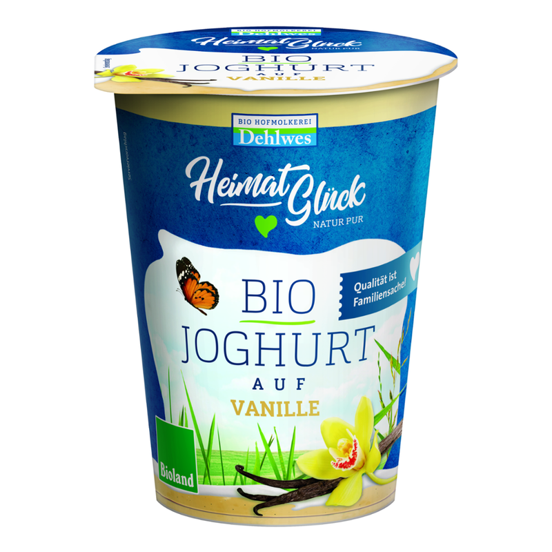 HeimatGlück BIO-Joghurt Vanille 3,5% Fett 400g - Produktbild