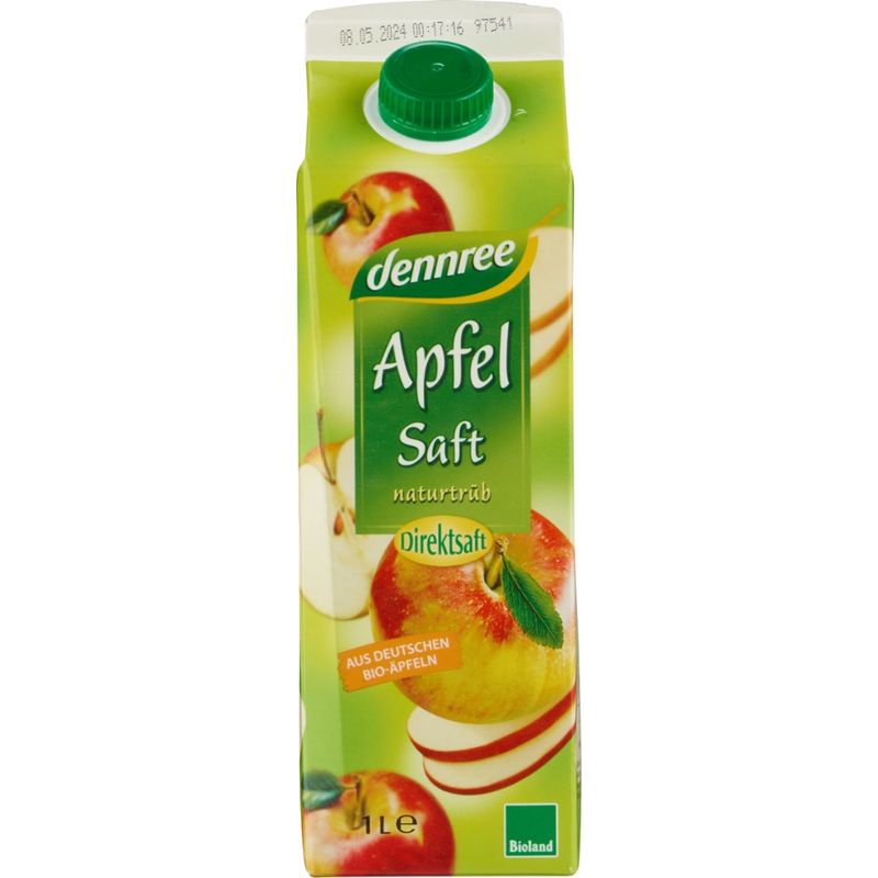 dennree Apfelsaft naturtrüb - Produktbild