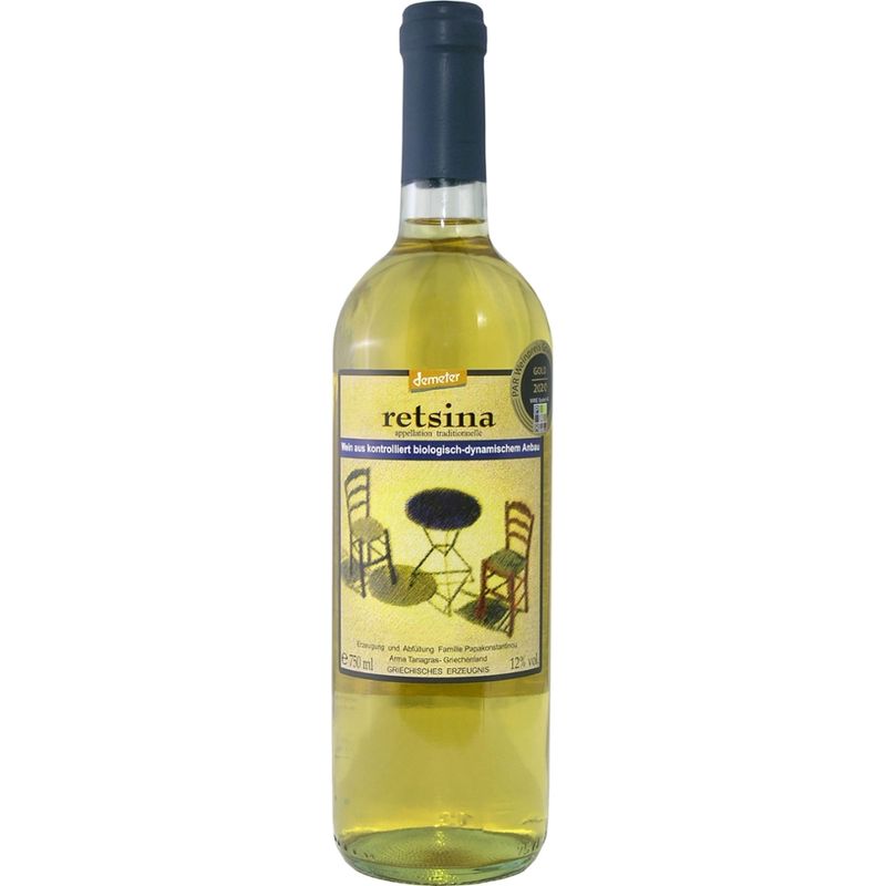 Papakonstantinou Weingut Demeter-Retsina Papakonstantinou - Produktbild