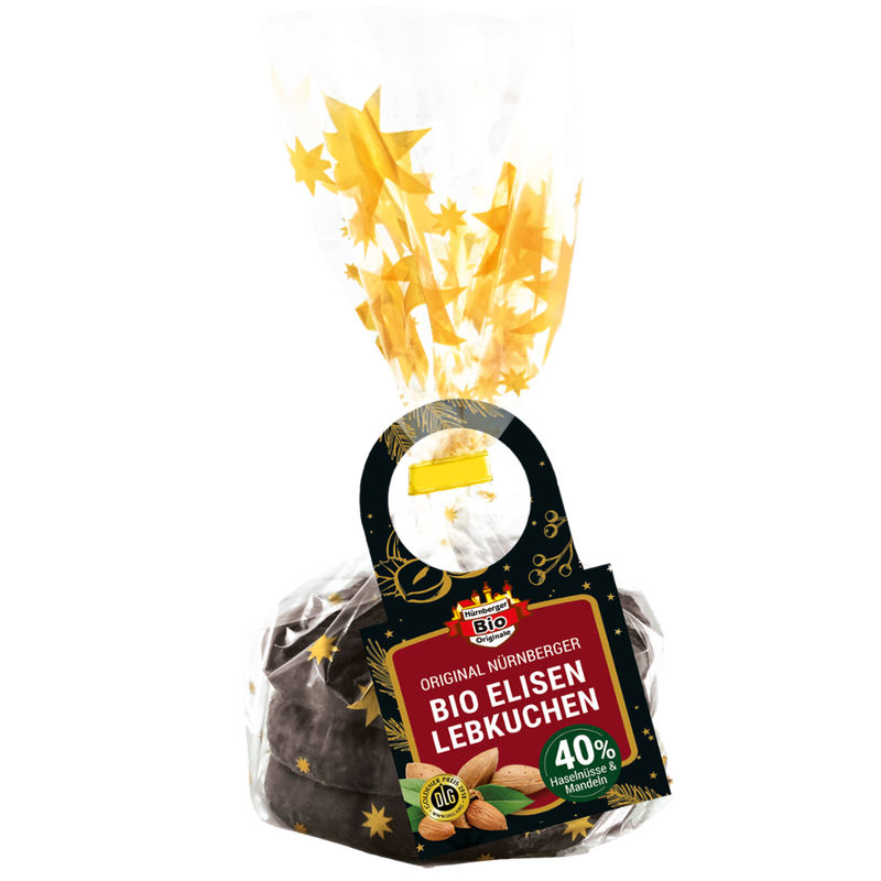 Nürnberger Bio Originale 3 Organic Elisen Lebkuchen chocolate coated - Produktbild