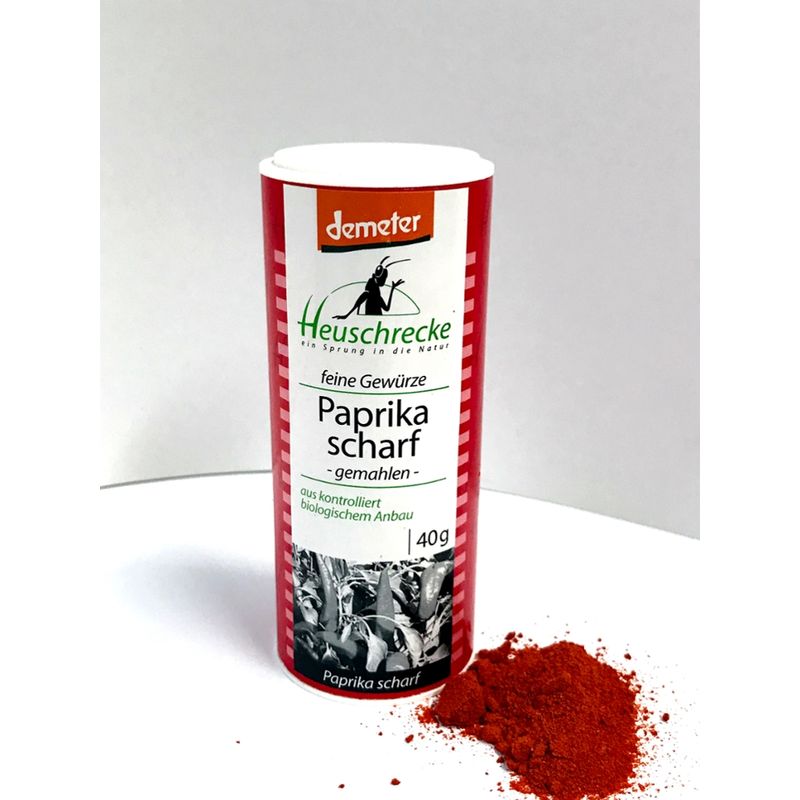 Heuschrecke Paprika scharf, Demeter, gemahlen  kbA - Produktbild