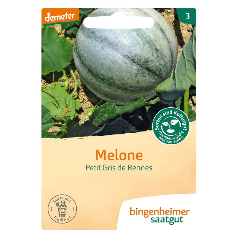 Bingenheimer Saatgut Petit Gris de Rennes - Zuckermelone (Saatgut) - Produktbild