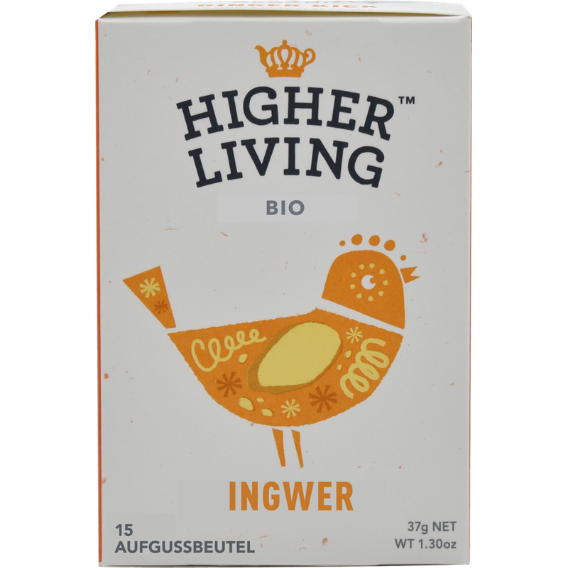 Higher Living Intensiv warm und gewürzt, diese Mischung von Ingwer und Zitrone ist ein echter Vergnügungsmoment. - Produktbild