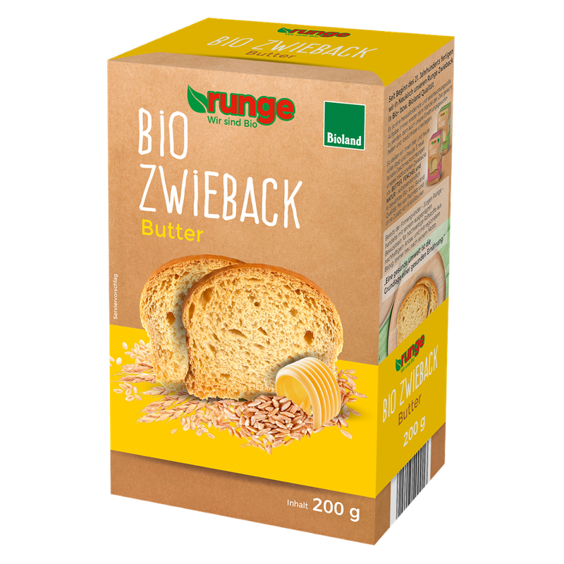 Runge runge Bioland Zwieback Butter - Produktbild