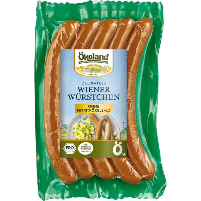 ÖKOLAND Delikatess Wiener Würstchen - Produktbild