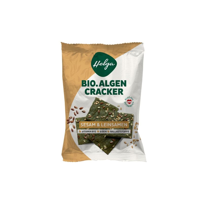 Helga Helga Cracker 45g Sesam & Leinsamen Bio - Produktbild