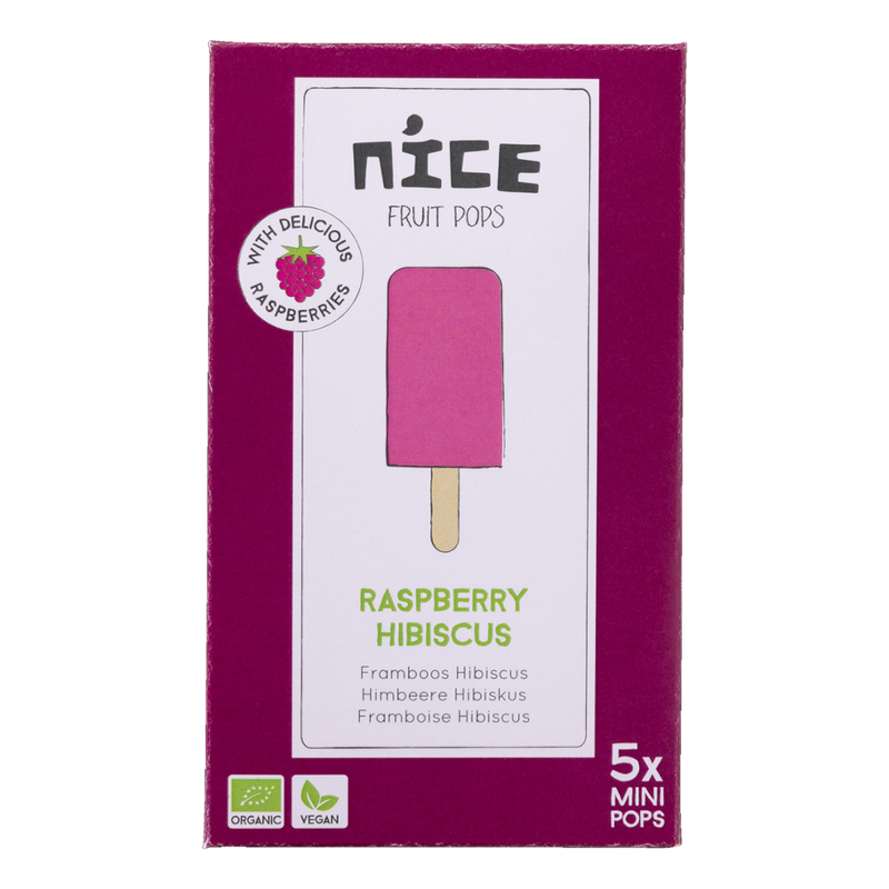 NICE NICE Fruit Pops multipack Himbeere Hibiskus BIO - Produktbild