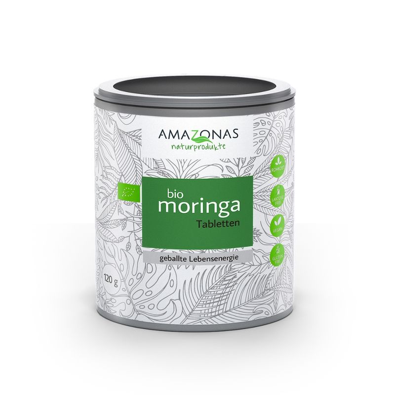 Amazonas Naturprodukte Moringa Tabletten Bio Pur, 120g - Produktbild