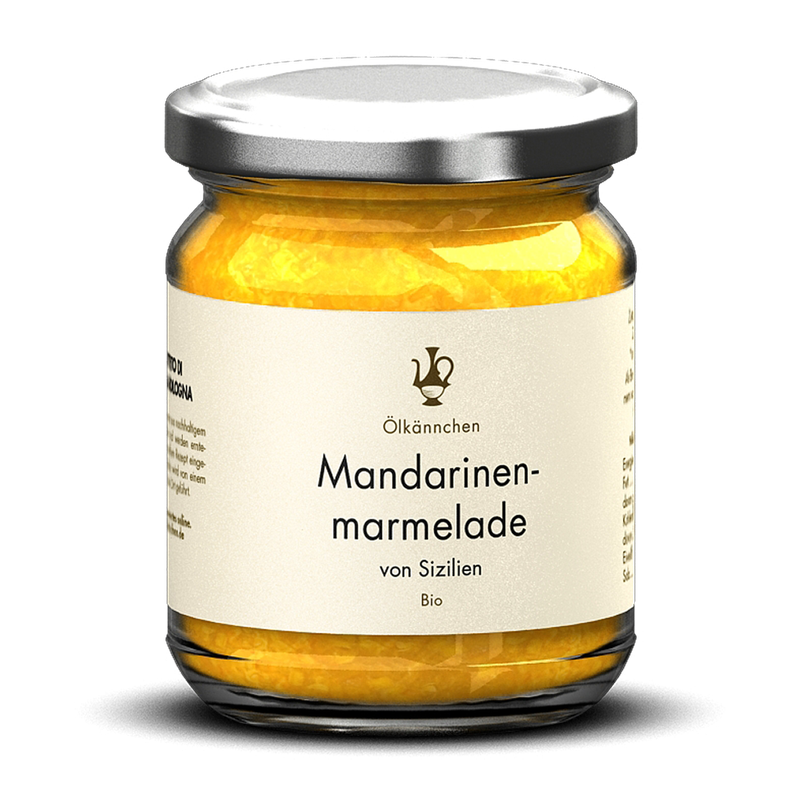 Ölkännchen Ölkännchen Mandarinenmarmelade, 74% Frucht, Sizilien IT 220g - Produktbild
