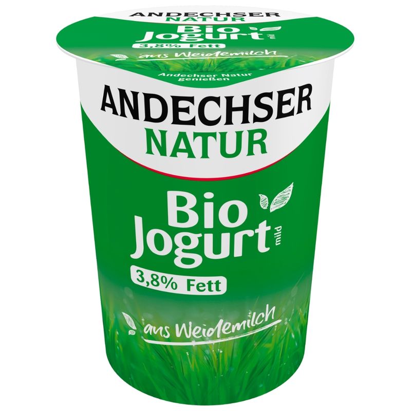 Andechser Natur Bio Jogurt mild 3,8% Becher - Produktbild