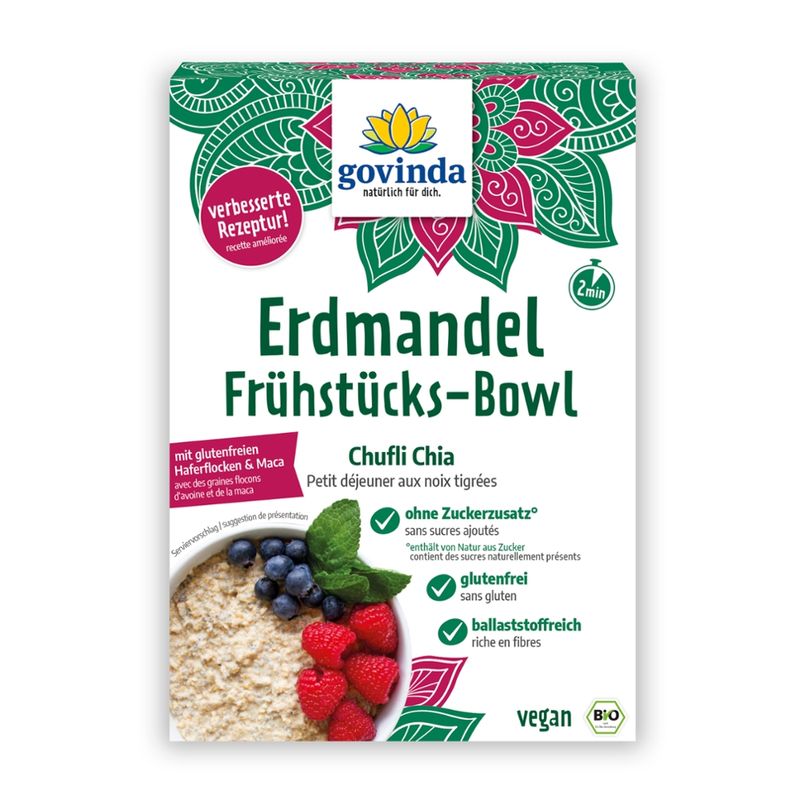 Govinda Erdmandel Frühstücks-Bowl Chufli Chia - Produktbild