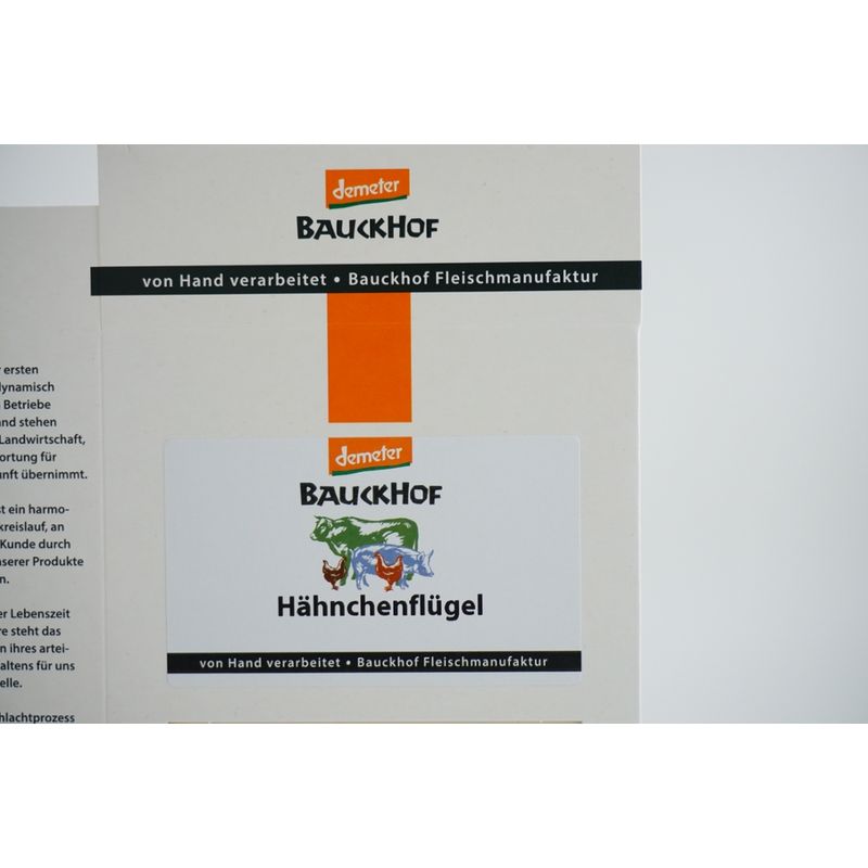 Bauckhof Hähnchenflügel 4 Stück TK, Hkl. A - Produktbild