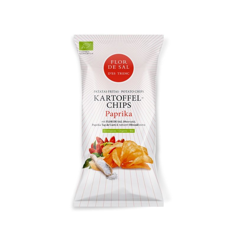 Flor de Sal d'Es Trenc Flor de Sal d'Es Trenc Chips Paprika Tap de Corti 125g BIO - Produktbild