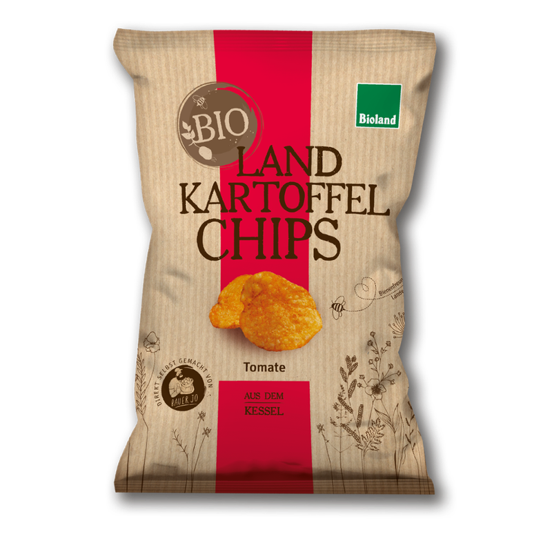 Landkartoffelchips Bio-Landkartoffelchips Tomate 125g - Produktbild